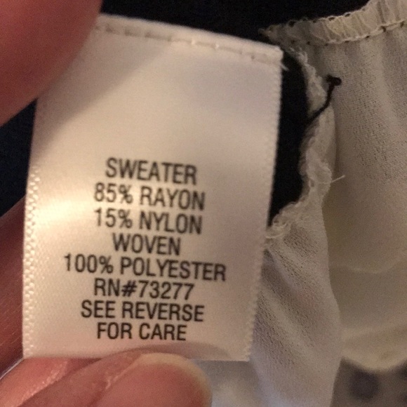 NWT APT 9 Mock bottom light sweater - Picture 4 of 6